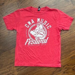 Youth Red CMA Fest 2015 T-Shirt